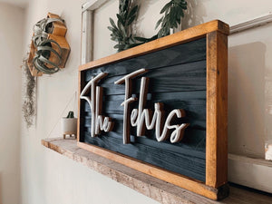 3D Last Name Wall Decor